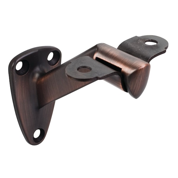 Hardware Resources 1-7/16"x2-1/2"Heavy Duty Handrail Bracket with 3-3/8" Projection - Dark Brushed Antique Copper HRB01-DBAC - main